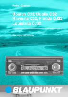 Blaupunkt Louisiana-DJ-32 - Owners Manual 